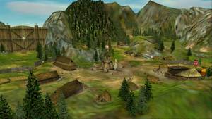 The game running with the standard Microsoft Direct X.