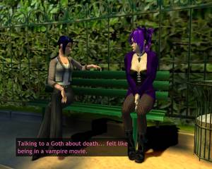 Nico chats to an eccentric friend.