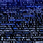 A screenshot of some garbled computer code.