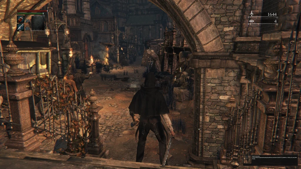 Screenshot of Bloodborne running on ShadPS4.
