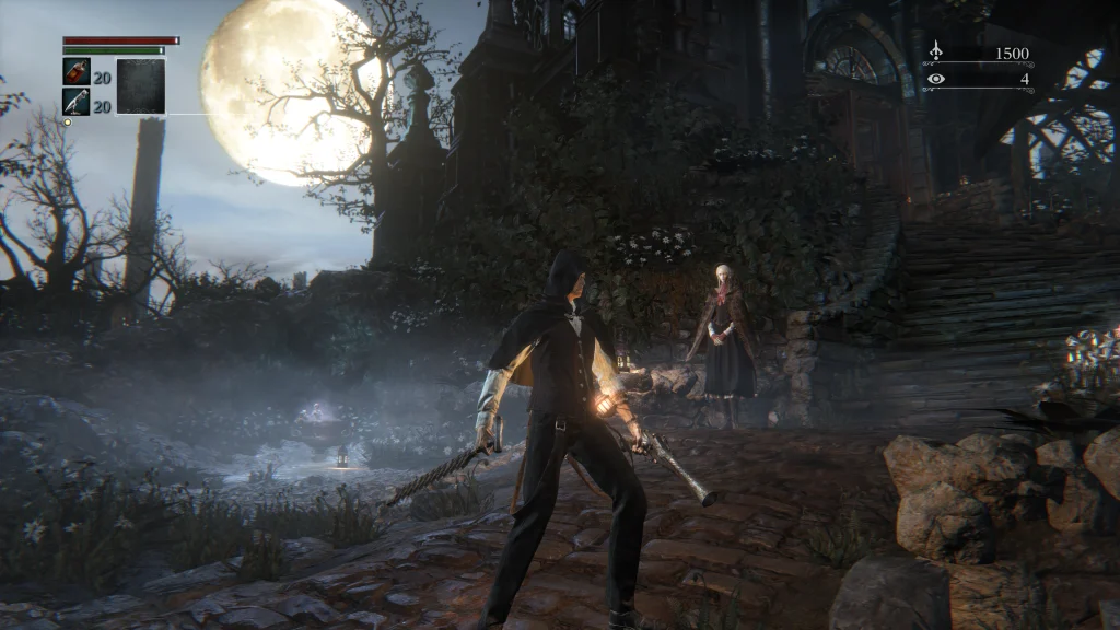 Screenshot of Bloodborne running on ShadPS4.